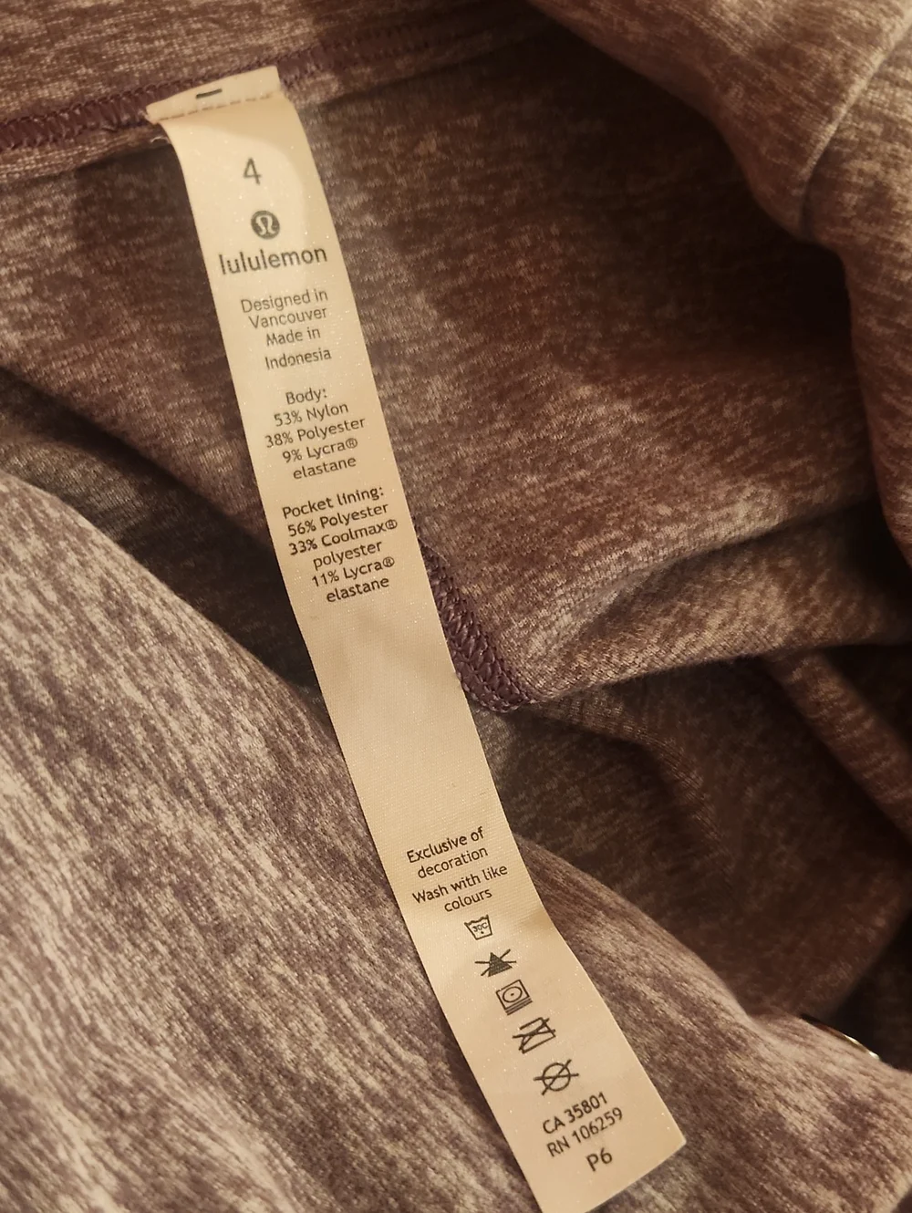 Lululemon purple jacket ruru rally wrap sweater open front cardigan Size 4
